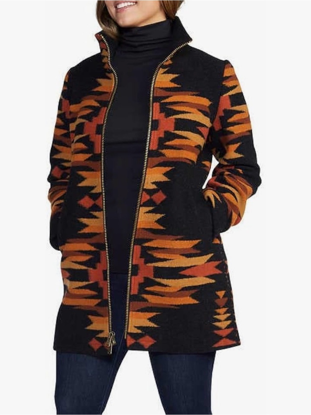 Pendleton Women's Desert Mesa Wool Blend Walker Coat